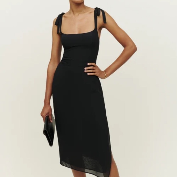 Reformation Besse Dress Black - Picture 4 of 6